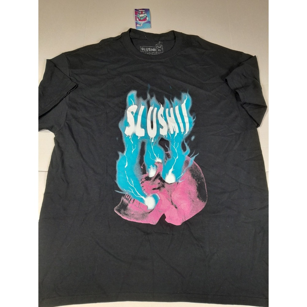 Slushii  Short Sleeve Tee T-Shirt Skull Sz XL